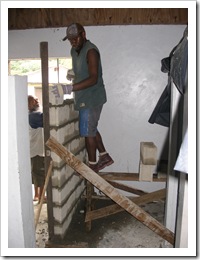 Job builds entry wall