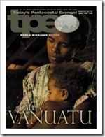 Vanuatu on the cover of Today's Pentecostal Evangel, January 6, 2008