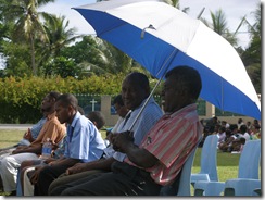 Deacons under a parasol