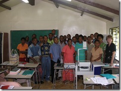 Class with new media equipment