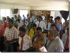 Sunday morning worship service