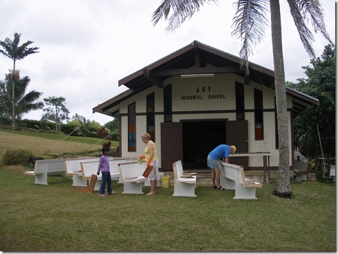 Val and Colin at work