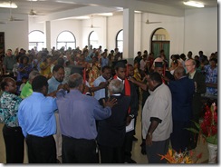 Praying for the graduates