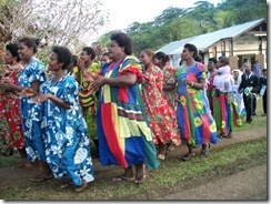 Tanna family accompanying the bridal party to the reception