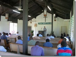 Morning sessions with the students