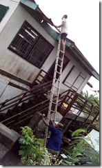 Don on the tall ladder