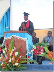 Student Speaker John Nampas